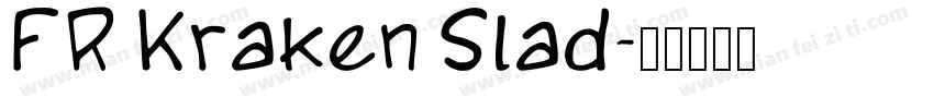 FR Kraken Slad字体转换